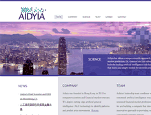 Tablet Screenshot of aidyia.com